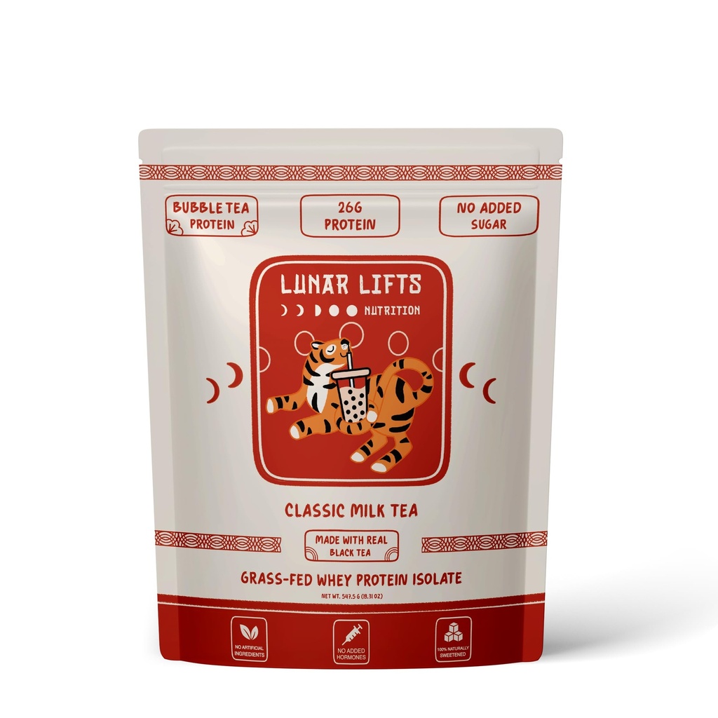 שמן להרים תזונה קלאסית חלב תה בובה אבקת חלבון Whey חלבון Isolate | 26g Grass פד Whey חלבון אבקת חלבון; לא תוספת סוכר או תרכובות מלאכותיות