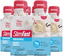 SlimFast Meal החלפת Shake, Vanilla הצרפתי המקורי, 10g של מוכן לשתות חלבון, 11 Fl. Oz בקבוק, 4 Count (Pack of 3) (Packing May Vary)