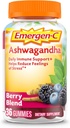 Emergen-C ויטמין C ו- Ashwagandha Gummies, תוספת תזונתית לתמיכה ב-Immune, ברי בלנדר, חזרה לבית הספר Essentials - 36 Count Countdha Gummies