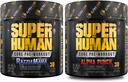 ALPHA LION Core טרום עבודה אבקה Bundle עבור משאבה & Tri-Source Caffeine עבור אנרגיה סוסטה, פירות Punch & Blue Raspberry Flavor (30 משרתים כל אחד)