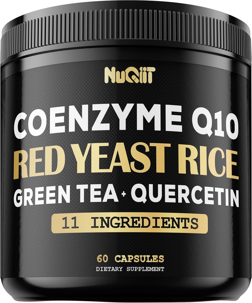 Red Yeast Rice 13500 מ"ג ירוק תה 4500 מ"ג Quercetin 4500 מ"ג תוספת - תמיכה בריאות הלב, מערכת החיסון ומאזן הגוף - 60 קפסולות
