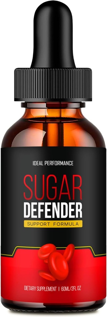 IDEAL PERFORMANCE Sugar Defender Drops, תוסף סוכר Defender Liquid Drops - SugarDefender Liquid Reviews (1 Pack)