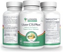 הלוגוס Nutritionals-Liver CS Plus-60 Powerful Liver Detox Formula Veggie Caps-Incrating Glutathione והורדת מתח Oxidative.