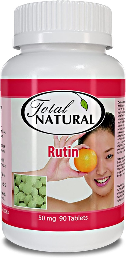 Rutin 50 מ"ג 90 טבליות (1 Bottle) , Help Absorb ו-Utilize ויטמין C, שיפור הבריאות והזיכרון