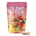 HeyBoost 28 Day Detox Daytime Tea - HIBISCUS TERRY (28 Tea Bags) תומך Metabolism Boost, Detox, All Natural, Non GMO, טבעוני, Keto Friendly