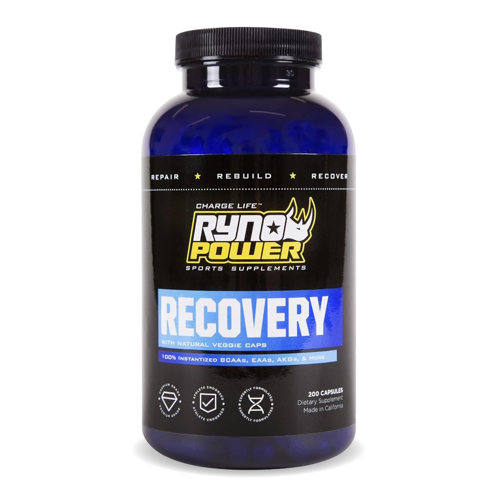 Ryno Power Recovery Post-Workout תוספי קפסולות (33 משרתים)