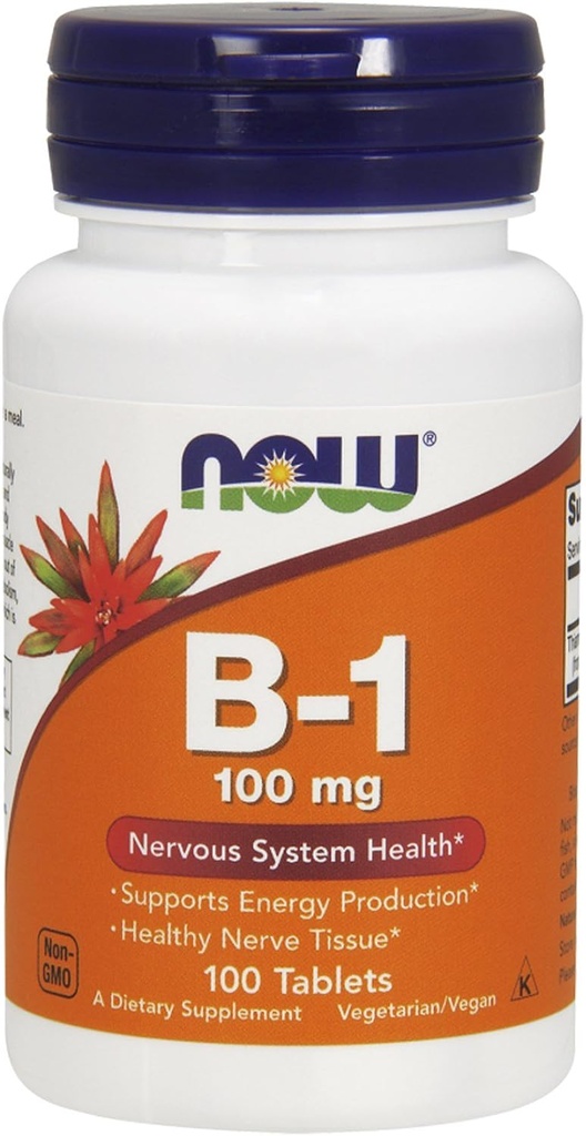 ויטמין B-1 (thiamine) 100 מ"ג, 100 טבליות (Pack of 4)