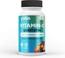 יודה Quercetin תוספת עם ויטמין C 1000 מ"ג - Super C ויטמין & Quercitin פורמולה עבור התמיכה Immune נתמך עם Elderberry & Rose HIPS - מקדם תגובה חיסונית בריאה - 90 טבליות