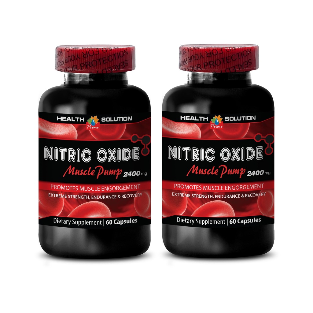 Boost Nitric Oxide - Nitric Oxide 2400 מ"ג משאבת שרירים, כוח קיצוני - תוספי Nitric Oxide, תוספי משאבת שרירים לגברים ונשים, גלולות עבודה לגברים, צמיחה שרירים - 2 Bot 120 קפסולות
