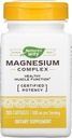 Nature's Way Premium Magnesium Complex תוסף, 500 מ"ג לכל משרת, 100 קפסולות