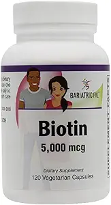 BariatricPal Biotin 5,000 mcg Easy Swallow כמוסות (120ctבק)