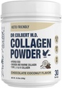 ד"ר קולברט, MD Hydrolyzed Collagen אבקה | שוקולד קוקוס פלמור | על ידי בריאות אלוהית | סוג I, II, III Collagen | תמיכה שיער בריא, עור, ריחות ופרקים | אזור קיטו | 630g | 30 משרתים