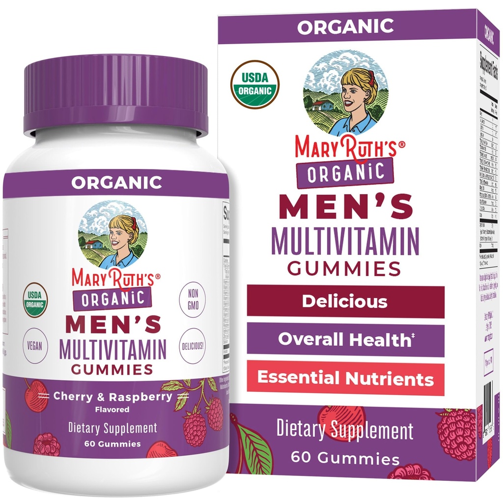 MaryRuth Organics Mens ויטמין Gummy | USDA | טבעוני | Daily Multivitamins for Immune Support