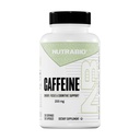 NutraBio 100% טהור קפסולות קפאין (250 קפסולות)