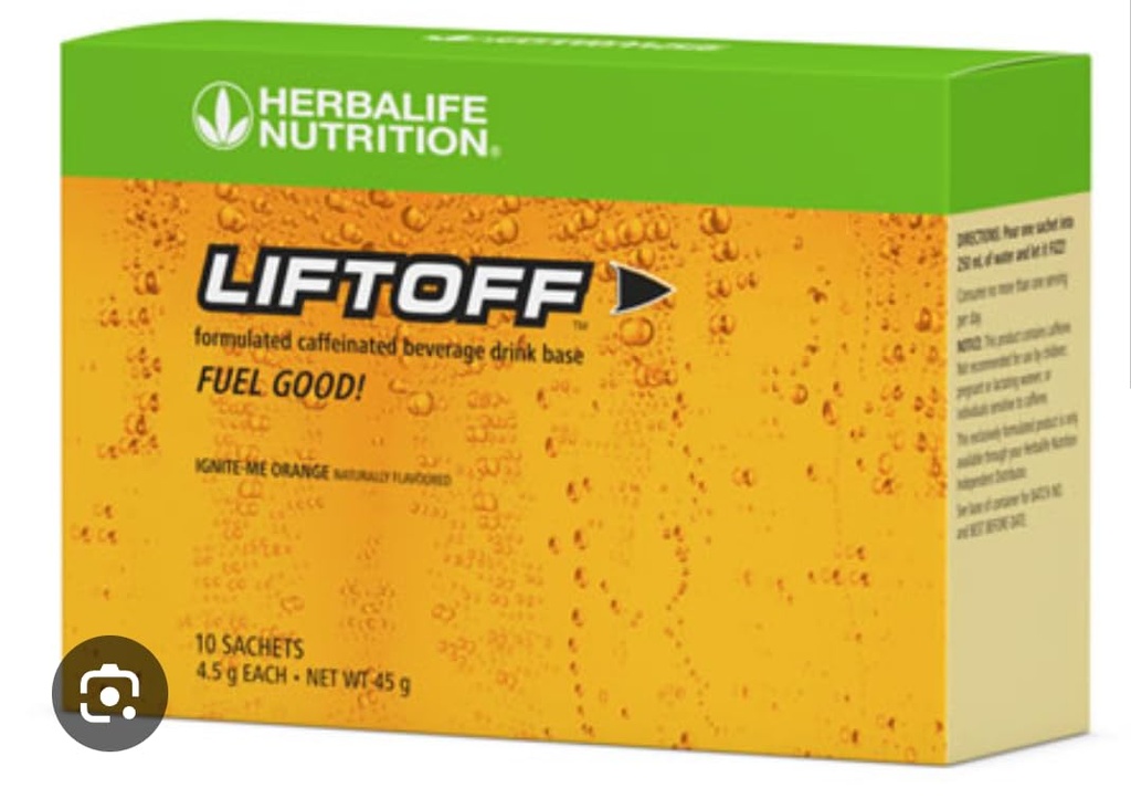 HerbaLife Nutrition LIFTOFF אנרגיה Stick Packs - Lemon-Lime Blast - משקה מיידי עבור טבעי Boost של אנרגיה, Clears Minds, משפר את הריכוז, 30 Count (30 Packs), לימון ירוק Lime Blast Blast