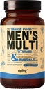 Multivitamin for Men - Daily Men's Multivitamin - Methylated B Complex with Whole Food Ingredients, ויטמין B12, Folate, A, C, D3, E, K2, פירות אורגניים וירקות - טבעוני, non-GMO - 60s Cap