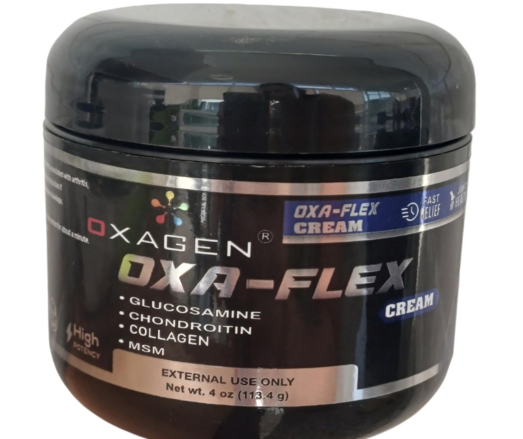 OXA-Flex Glucosamine & Chondroitin Cream with MSM & Collagen | קרם טבעי לגברים ונשים | Soothe Joint, Bone & השרירים Pains, שיפור ניידות, Relieve Discomfort & Speed Up Healing - 4 Oz 4 Oz