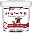 Vet Classics Allergy Skin & Support Stick Pet Supplement for Dogs & Cats - Pet Health Supplement for Cat Skin Moisture, Allergies, Pet Respiratory Health - כולל Antioxidants - Soft Chews 90 Ct.