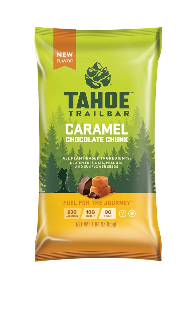 טאהו שביל Bar, Plant-based Natural Energy Bar (1.94 Ounce חלבון Bar, 12 Count) חלבון גבוה non-GMO, Gluten Free, טבעוני מזון חטיפים - שוקולד קארמל צ'אנק