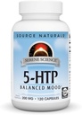 מקורות טבעיים Serene Science 5HTP, Balanced Mood *, תוסף non-GMO Dietary, 200 מ"ג - 120 קפסולות