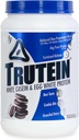 אבקת חלבון גבוהה של הגוף Trutein גבוה חלבון אבקה: 45% Whey, 45% מקרהין, 10% ביצה לבן שקד לערבב, נתרן נמוך, אבקת חלבון פחמימות נמוך לגברים ונשים, קובצי Cookie & Cream, 2lb, 2lb