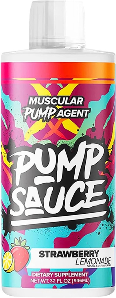 רוטב מראש עבודה בחוץ - 32 oz, Strawberry Lemonade, No Caffeine, Full Spectrum נוזל, Gluten חינם, טבעוני Zero Sugar