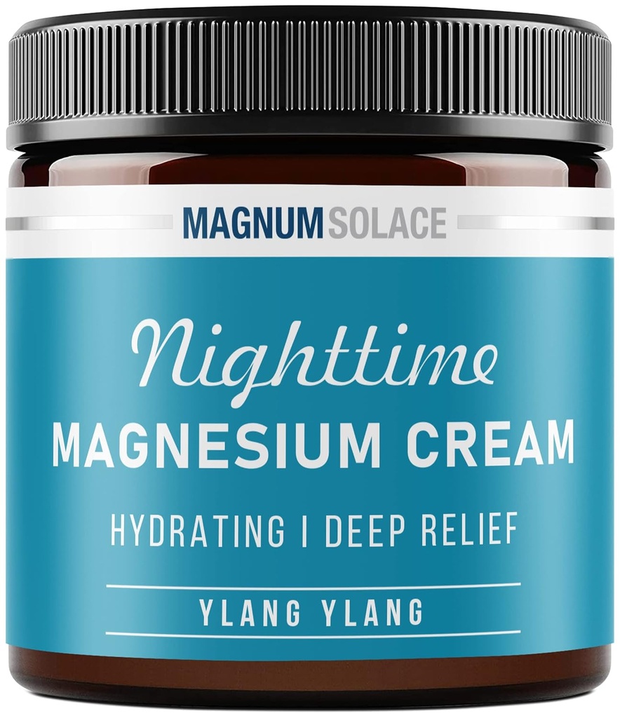 Magnesium Lotion - Nighttime Magnesium Cream - החל מ Legs, Arms או Chest - מגנזיום צ'ורייד - ארה"ב Made and Safe for Kids (Ylang Ylang)
