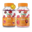 חיי ברזל ווויטמין C ילדים + Zinc 25 מ"ג ילדים, חניכיים בונדלה - גדול Tasting, ויטמין תוסף, Gluten Free, GMO Free, Chewable Gummy