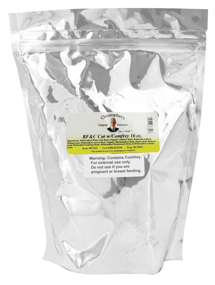 הנוסחה המקורית של כריסטופר BF & C Cut with Comfrey, 16 oz - Herbal Support for Bones, בשר ו Cartilage