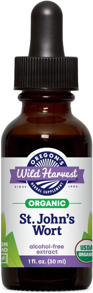 Wild Harvest Fresh Organic St. John's Wort Extract, 1 Fluid Ounce