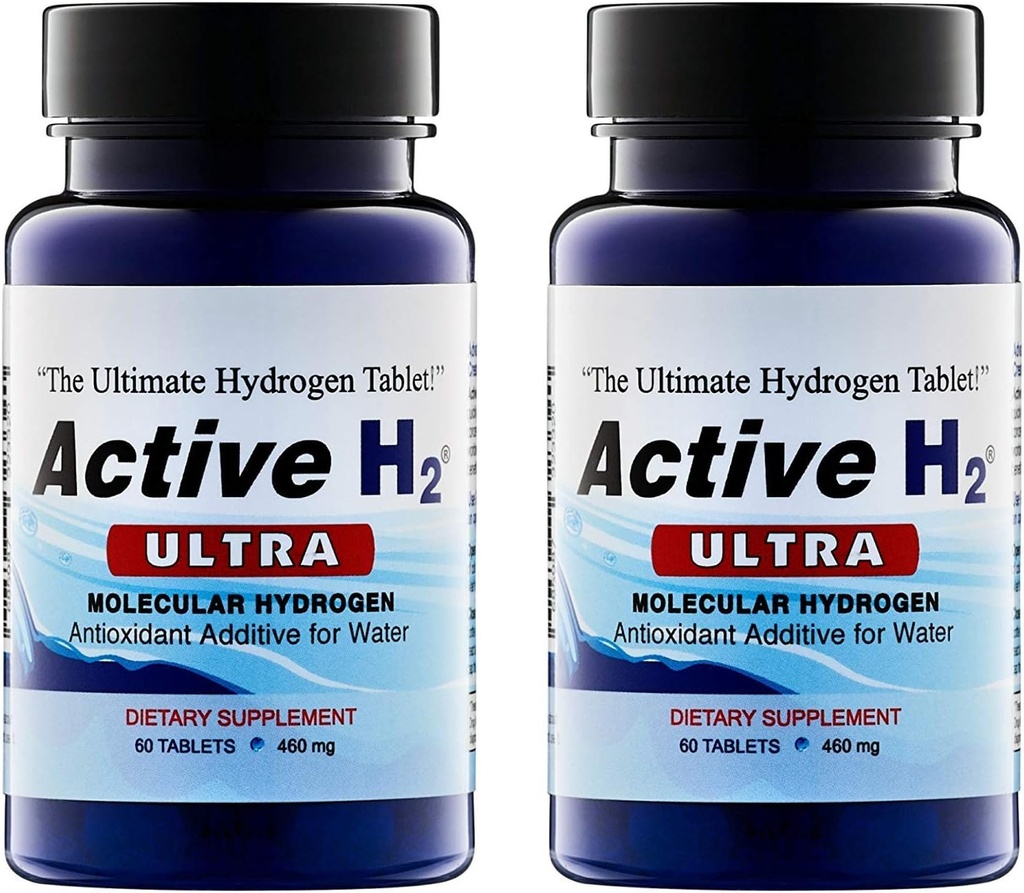 Active H2 Ultra+ Hydrogen Water Tablet - Optimize Health, תמיכה ב- Immunity ו- Balance Antioxidants עם יתרונות של Molecular Hydrogen 120 משרתות