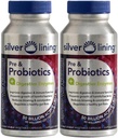 Silver Lining Pre & Probiotics + Digestive Enzymes | 50 מיליארד CFU / Active Cells