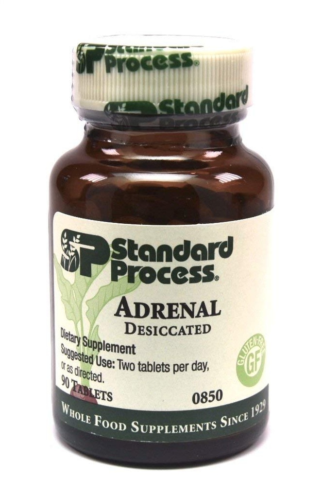 ניהול תהליכים סטנדרטיים - Adrenal Desiccated / Adrenal Support for Energy Production, Immune System Function and Adrenal Health, Gluten Free, 90 Tablets