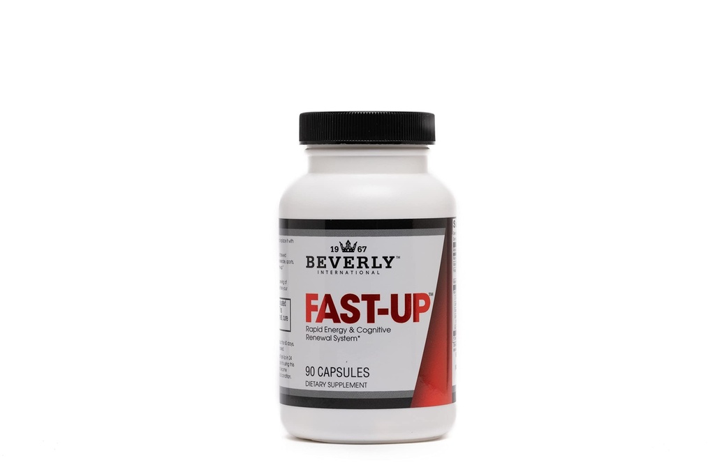 בוורלי אינטרנשיונל Fast-Up, 90 קפסולות להרגיש טוב יותר, קבל קלרנס, Clear Focus-Brain Booster. Ups Mood, New Energy, Pre-Workout דלק, מוטיבציה וביצועים קוגניטיביים ברגעים.
