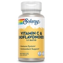 SOLAרי ויטמין C 500 מ"ג עם Citrus Bioflavonoids, 1:1 Ratio - Antioxidant ו Immune תמיכה תוסף - ויטמין C עם Rose HIPS ו- Acerola, טבעוני, 60 ימים ערבות, 50 משרתות, 100 VegCaps.