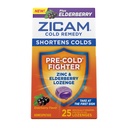 Zicam Cold Remedy Zinc Lozenges, Elderberry Flavor, Homeopathic, Soothes Sore Throat and Coughs, Cold Shortening Medicine, Shortens Cold Duration, 25 Count
