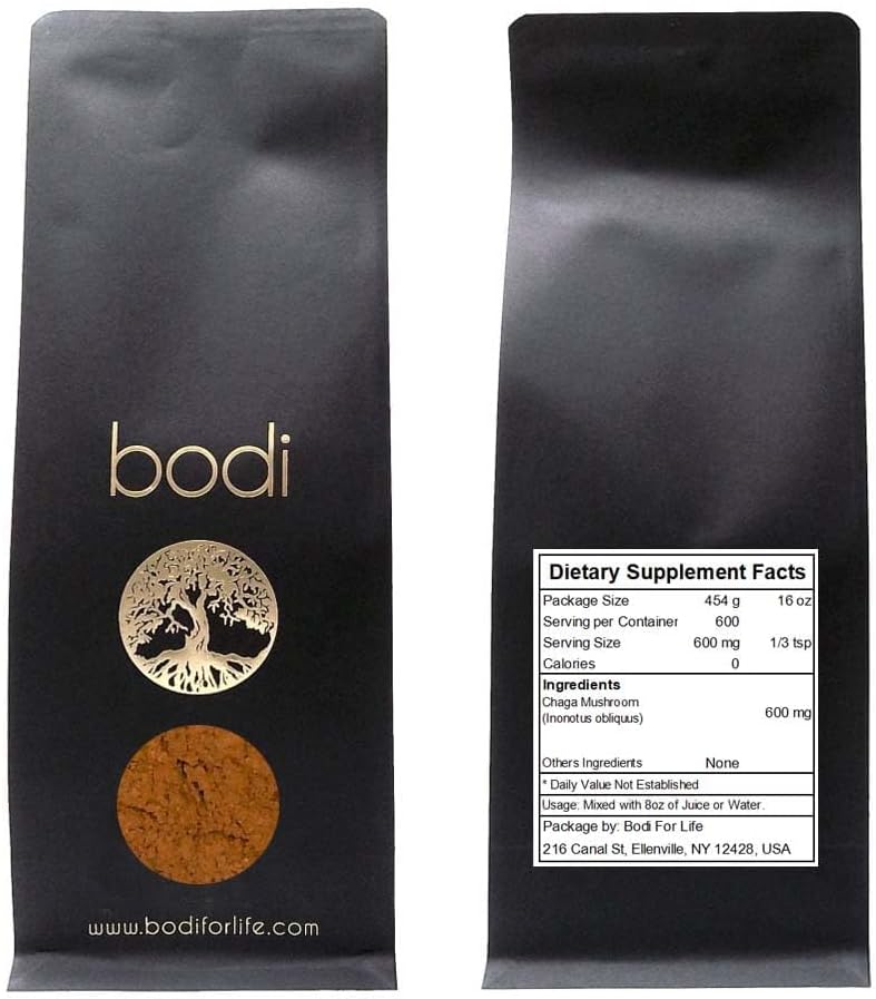 שם הסרטון: Chaga Mushroom Fineאבק | 2oz to 5lb | 100% Pure Natural Hand Crafted (4 Ounce)
