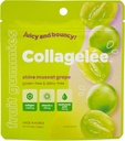 Collagelee Collagen Gummies - Marine Collagen Candy with ויטמין C, Hyaluronic Acid, & Biotin for Moisturized, Youthful, Plump Skin - הקוריאנית קולגן חטיפים (Shine Muscat Grape)