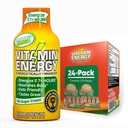 ויטמין אנרגיה Immune + תוספת כוח אנרגיה לירות מנגו 24 Pack, 260 מ"ג טבעי Caffeine, B-Vitamins, Citicoline, תה ירוק, Immunity & Focus תמיכה, Zero Sugar, Gluten-Free 1.83 floz oz