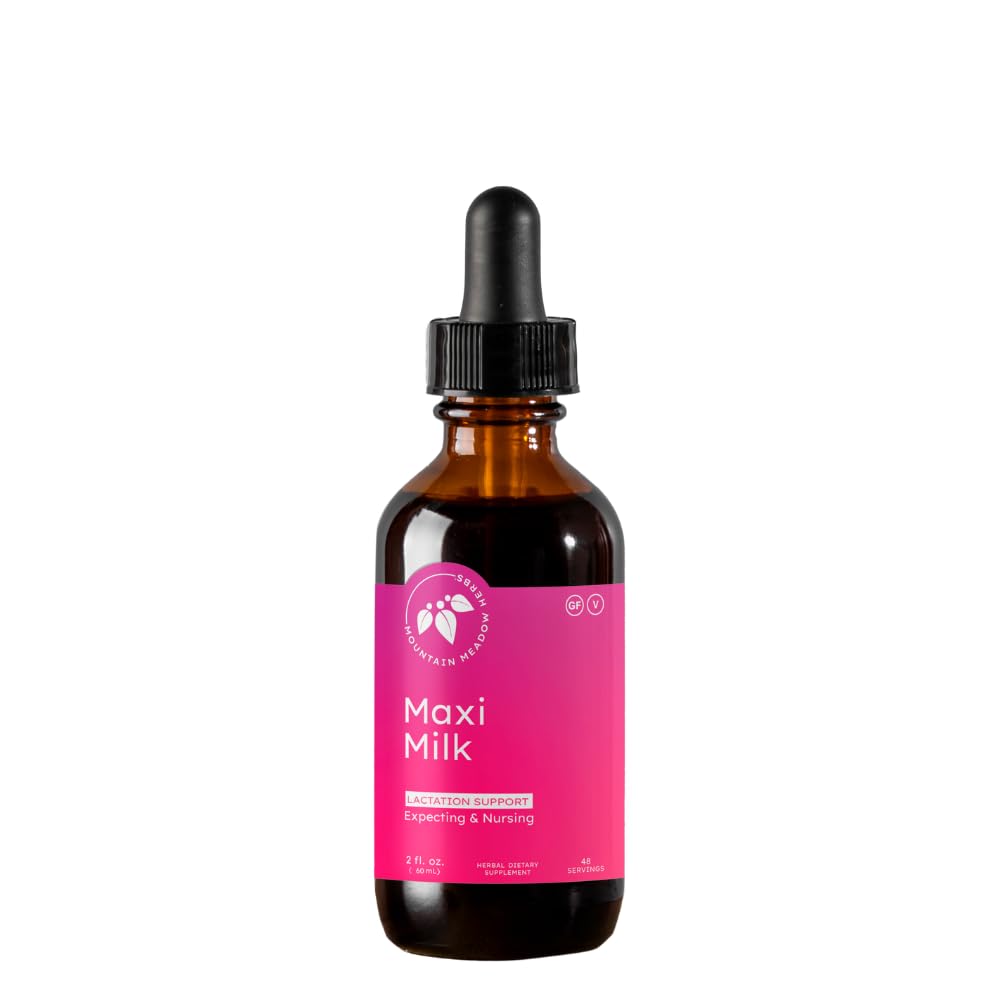 Mountain Meadow Herbs Maxi-Milk- Natural Liquid Lactation תמיכה להגדיל את ייצור החלב השד במהירות וביעילות להנקה אמהות - 2 oz