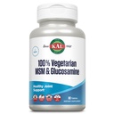 KAL 100% Vegetarian MSM & Glucosamine - תמיכה משותפת בריאה - Glucosamine ו- MSM תוספת - Made Without Shellfish - מעבדה מאומתת - 60 יום מבטיח - 60 משרתים, 60 טבליות