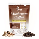 תזונה של דלק Pro Collagen & Mushroom קפה לירידה במשקל, אבקת Chaga & Mushroom, קפה מיידי אורגני נמוך, 15 משרתים