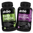 Body Detox ניקויse & Charcoal כמוסות - Intestinal Digestive תמיכה תוספי עבור Stomach Gut בריאות - Pro Gut Health Intestine תוסף Binder Stomach - Wormwood Black Walnut Complex & Cloves