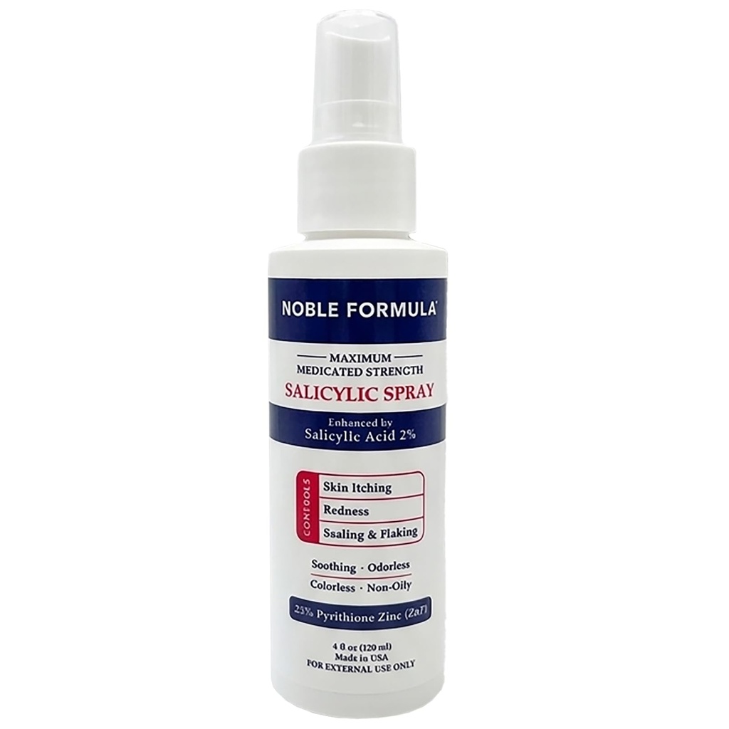 פורמולה אצילית Salicylic Acid Spray עם Pyrithione Zinc (ZnP), 4oz (120 מ"ל)