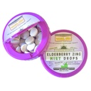 Eze Elderberry Mint עם ויטמין C ו- Zincele | Lozenges to Relieve Sore, Hoarse, Fatigue, יבשות של גרון | תמיכה קולית, סוכר חינם