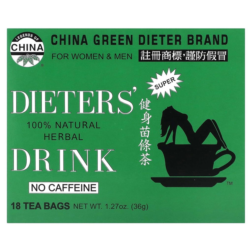 משקה צמחי טבעי של דוד לי, No Caffeine, 18 Tea Bags, 1.27 oz (36 גרם)