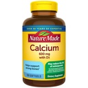 Nature Made Calcium 600 mg with Vitamin D3, Dietary Calcium Supplement for Bone Support, 100 Softgels