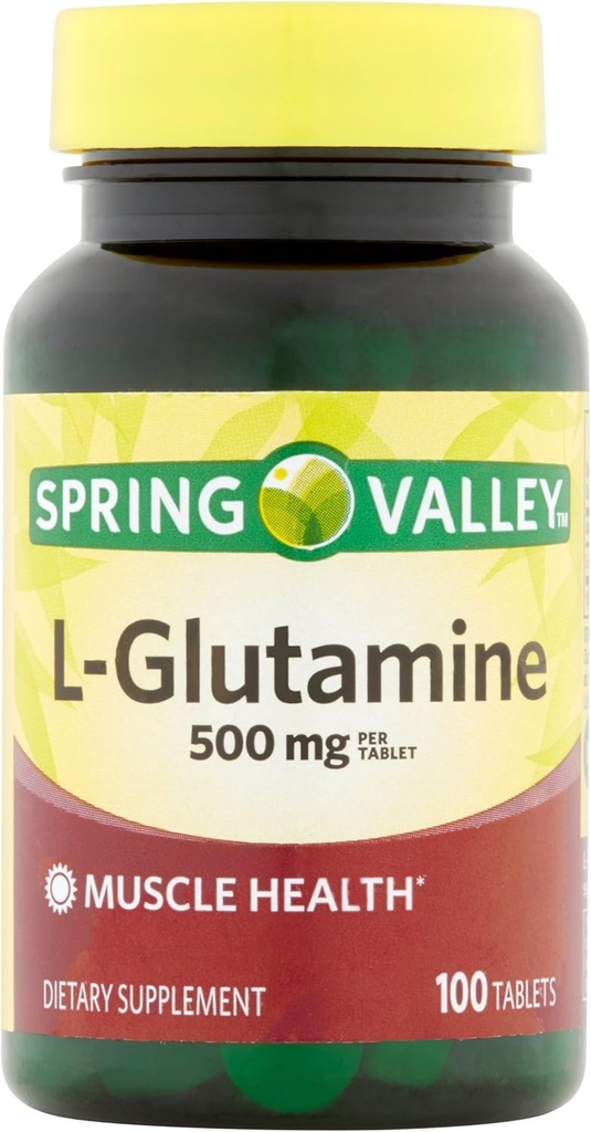 עמק האביב - L-Glutamine 500 מ"ג, 100 טבליות