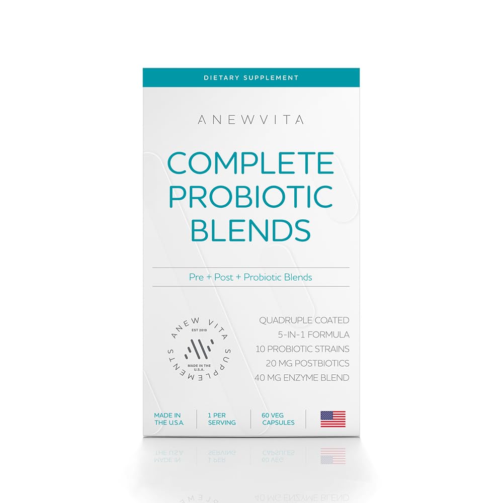 תערובת פרוביוטית מלאה: 5-in-1 Digestive Enzymes, Zinc, Postbiotics, Prebiotics and Probiotics for Women & Men, Provitalize for Women Digest & Gut Health | 10 Strains 20 מיליארד CFU, 60ct Softgels