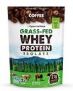 Opportuniteas Grass פד קפה Whey חלבון אבקת Isolate - 27g אבקת חלבון ללא ממתקים מלאכותיים, 60 מ"ג קפאין, פרות ללא הורמונים - 5lb